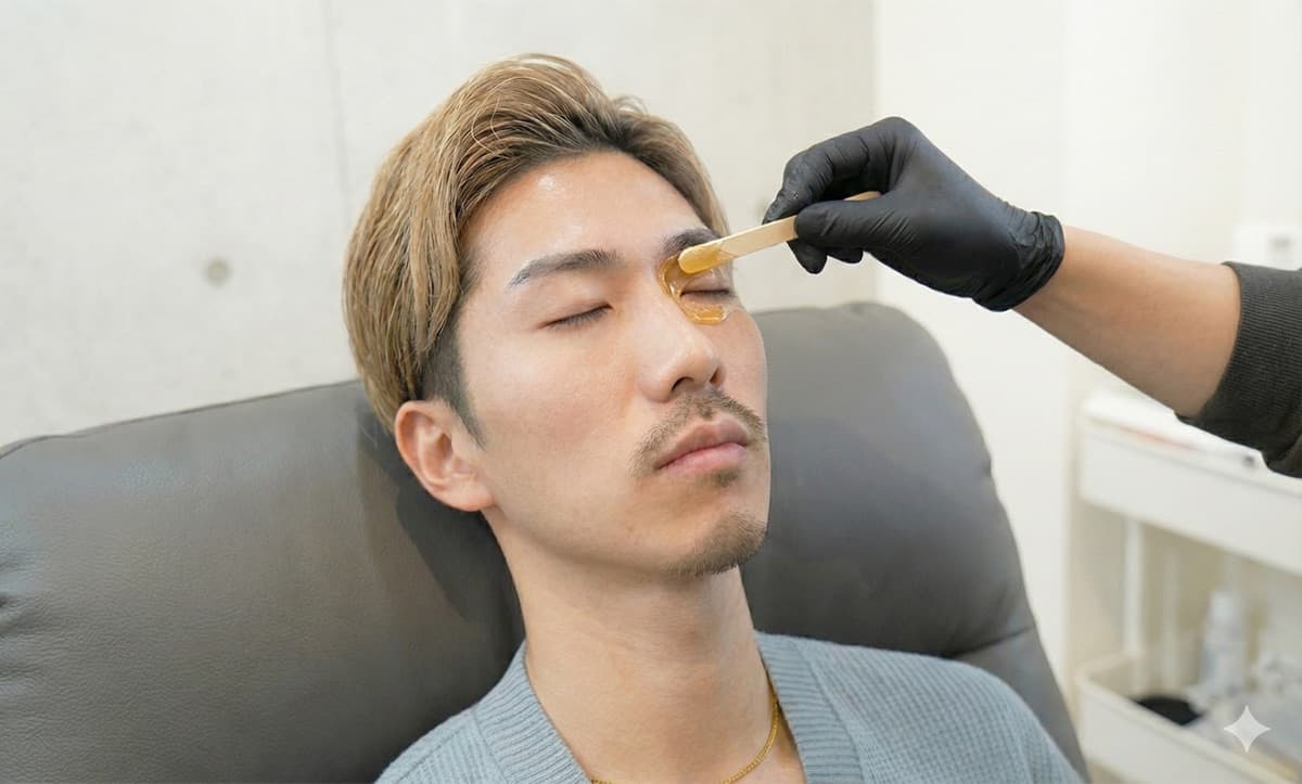目の周りWax